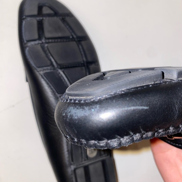 Gucci Black Leather Driver Loafer Moccasins - Picture 7 of 7